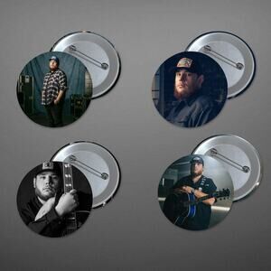 Luke Combs 1.5 inch Pinback Button 4 Pack Country Music Artist Stocking Stuffer